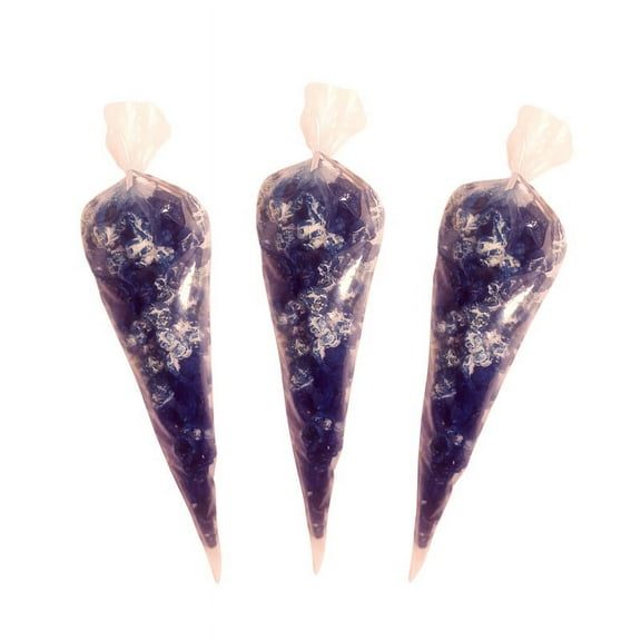 Just Popped - Gourmet Butter Colored and Flavored Popcorn Cone Bags - Party Favor Baby Shower Best Popcorn - Gluten Free Non-GMO Fresh Pop-And-Go Snack - Perfect Gift 2 Cups Per Case - 24 Pack - Blue