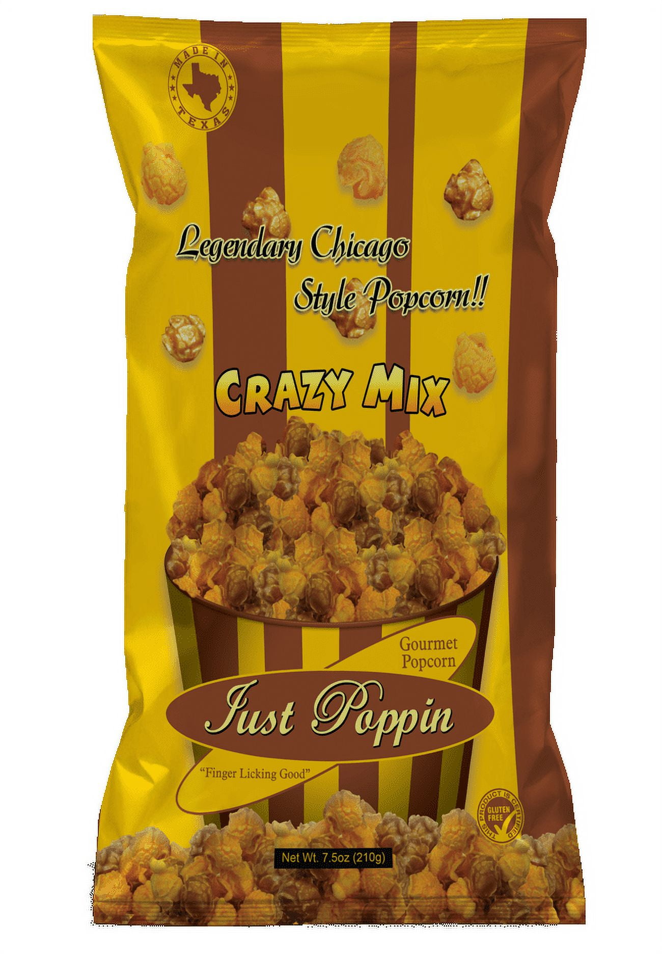 Just Poppin Gourmet Crazy Mix Popcorn, 7.5 oz.