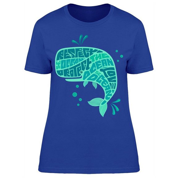 Just Respect The Ocean T-Shirt Women -Image by Shutterstock, Female 3X-Large