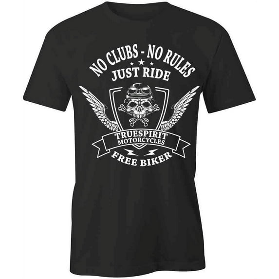 Just Ride T-Shirt | Cool Motorcycle Black Tee Gift
