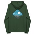 thumbnail image 1 of Just Roam. Seeker Organic Cotton Raglan Hoodie Bottle Green - 3XL, 1 of 3
