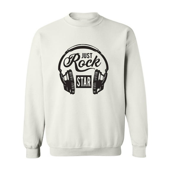 Just Rock Star! Sweatshirt Men -Image by Shutterstock, Male 4X-Large
