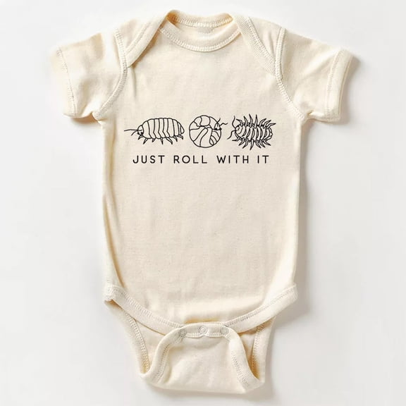 Just Roll With It Baby Bodysuit Cute Baby Onesie, Baby Bodysuit Lat 4424 Cute Baby Onesie, BABY BODYSUIT LAT 4424