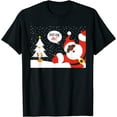 thumbnail image 1 of Just Say Ho African American Santa Festive Tree Snowy Design, 1 of 1