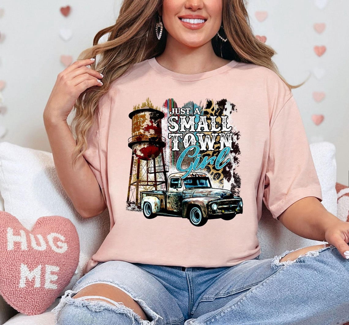 AMAZING RETRO 'Just A Small Town Girl' Journey Band Parody T-Shirt - Unisex Soft Cotton Tee