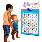 Just Smarty ABCs & 123s Kids Learning & Educational Poster Blue Edition
