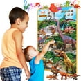 thumbnail image 1 of Just Smarty Dinosaur Interactive Learning Poster | Includes 4 Realistic Toy Figurines, 1 of 5