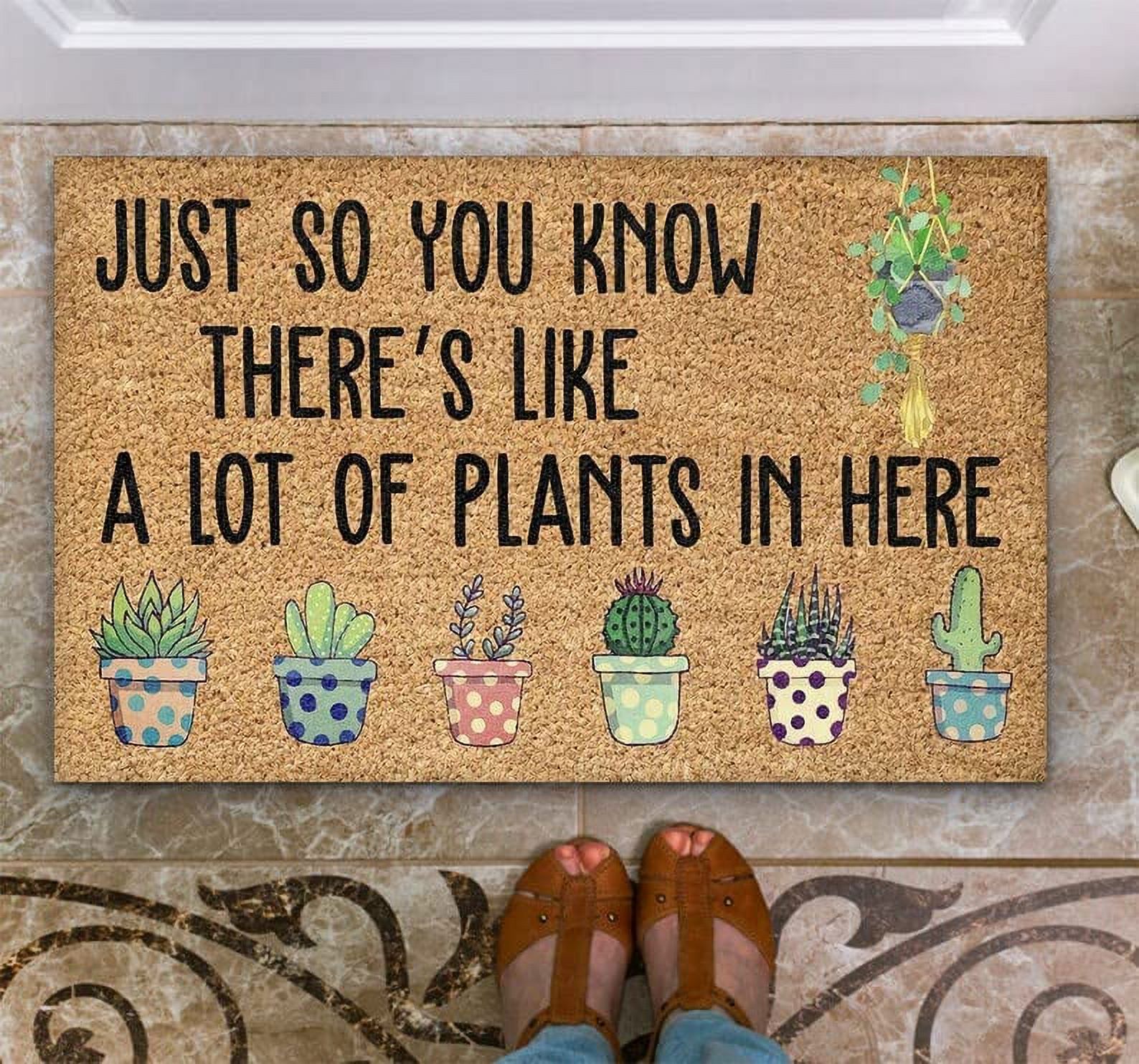 Just So You Know There’s Like A Lot of Plants in Here Doormat Front
