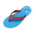 thumbnail image 1 of Just Speed Womens Flip Flops Sandals Flower Pattern (6, Turquoise), 1 of 1