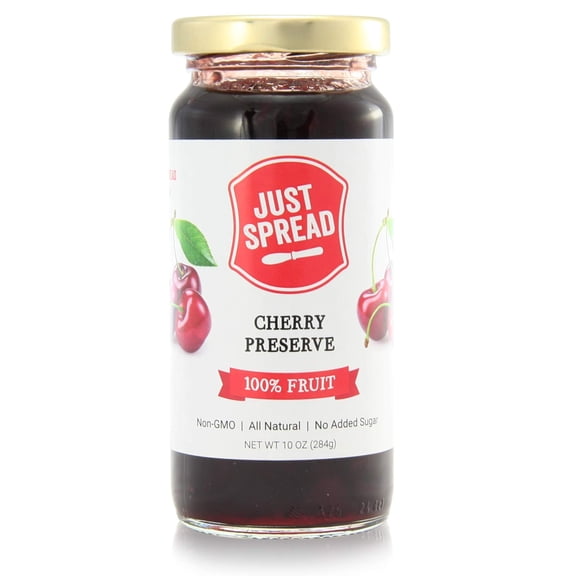 Just Spread - Preserve 100Pct Fruit Cherry - 10 Oz, Case of 6