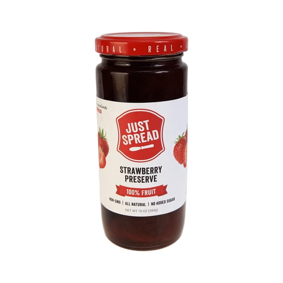 Just Spread - Preserve 100Pct Fruit Strawberry - 10 Oz, Case of 6