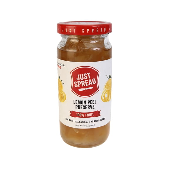 Just Spread - Preserve 100Pct Lemon Peel - 10 Oz, Case of 6