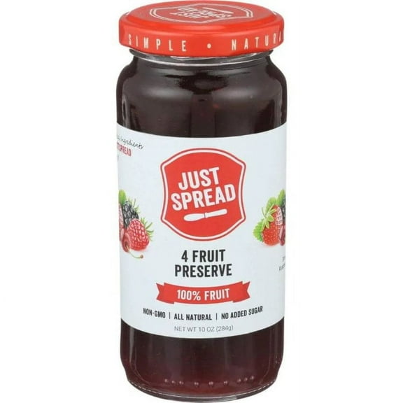 Just Spread Preserve 100pct Frt 4frut 10 Oz - Pack Of 6