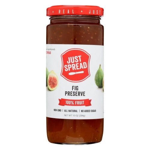 Just Spread Preserves 100% Fruit Fig 10 oz (Pack Of 6)