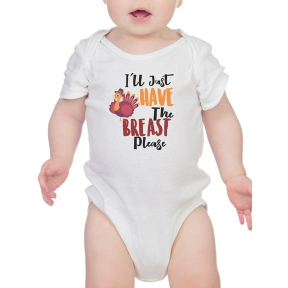 Just The Breast Please Bodysuit Infant -Smartprints Designs, 18 Months