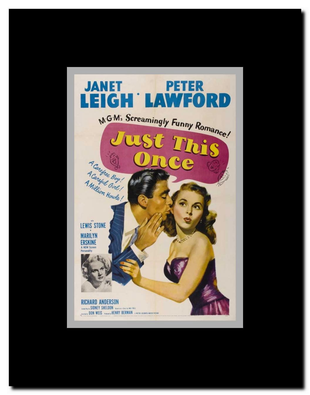 Just This Once Framed Movie Poster