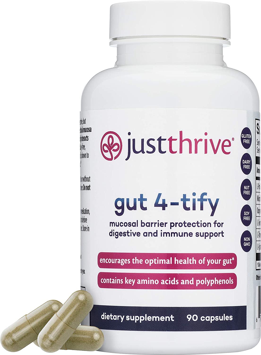 Just Thrive Gut 4Tify Intestinal Repair Complex Support with Amino