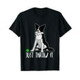 thumbnail image 1 of Just Throw it Funny Border Collie Dog Lover Black T-Shirt, 1 of 5