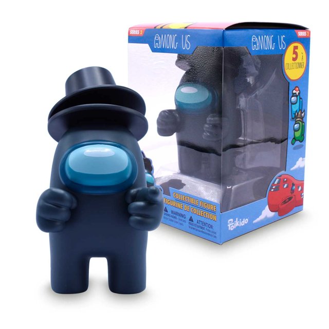 Just Toys LLC Among Us Collectible Figures Series 2 (Black w/Top Hat