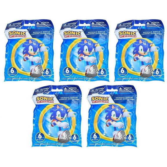 Just Toys Sonic the Hedgehog Backpack Figure Hangers S3 Blind (5 Pack)