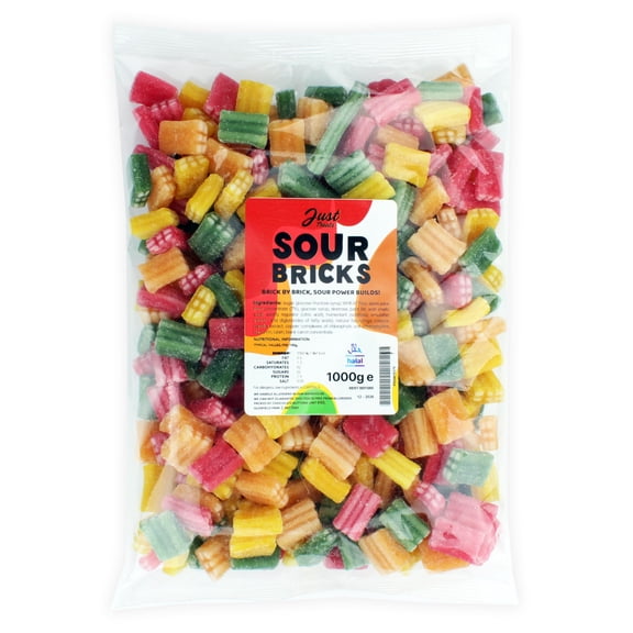 Just Treats Sour Bricks (1kg Party Bag)