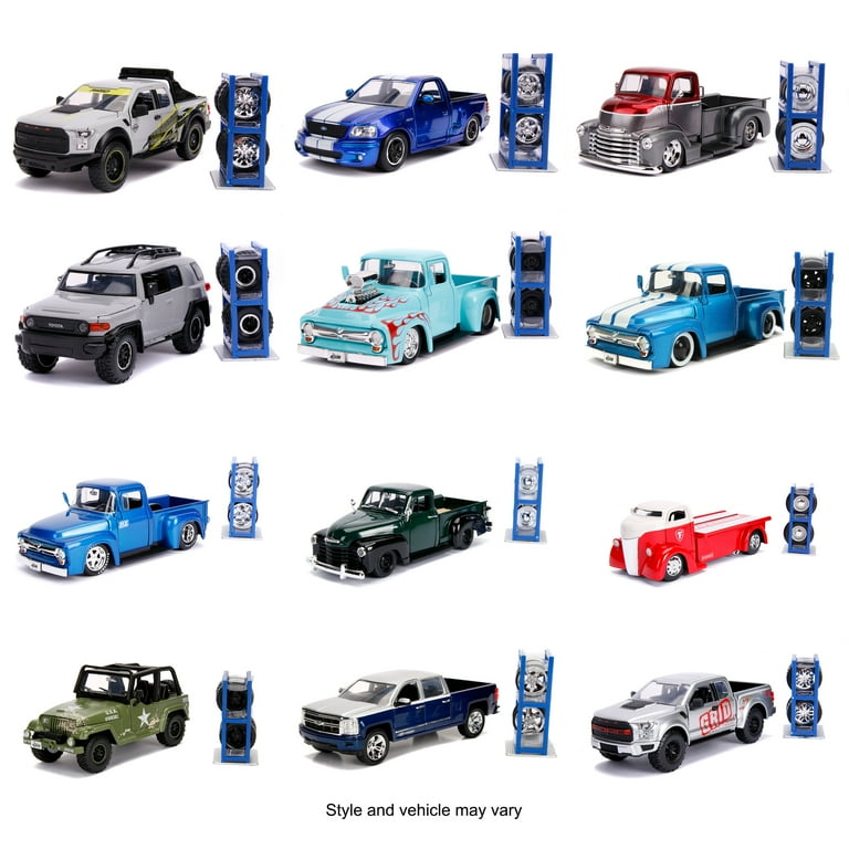 送料込み　JADATOYS 1:24 JUST TRUCKS w/RACK Amazon | JADATOYS 1:24 JUST TRUCKS w/RACK & WHEELS 1952