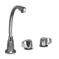 thumbnail image 1 of Just JOL-400 Two Handle Kitchen Widespread Faucet, Polished Chrome, 1 of 1