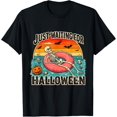 thumbnail image 1 of Just Waiting for Halloween Fun Skeleton Retro Spooky Season T-Shirt, 1 of 5