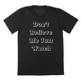 thumbnail image 1 of Just Watch Humor Graphic Black Mens T-Shirt, 1 of 1