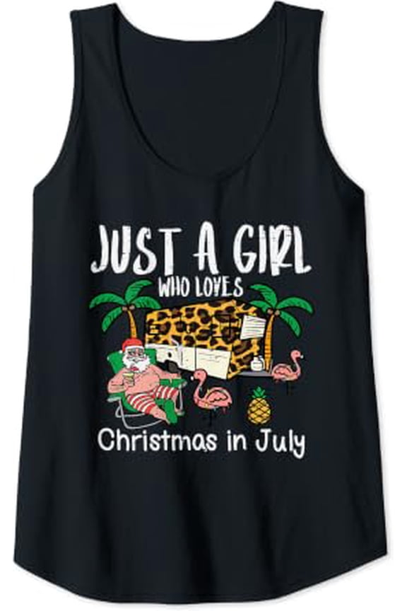 Just Who Loves Midyear Season In July Camping Rv Tank Top Size S-3XL