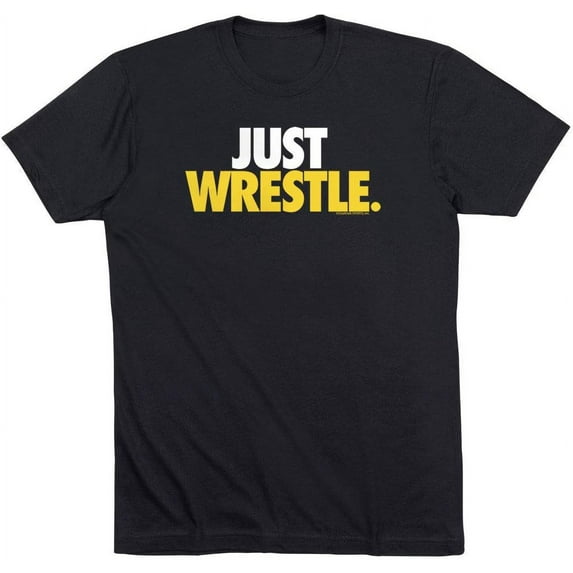 Just Wrestle Adult Funny Creative Graphic T-Shirt | Wrestling Tees by ChalkTalk Sports | Multiple Colors | Youth and Adult Sizes