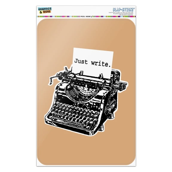 Just Write Antique Typewriter Writer Author Home Business Office Sign