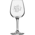 thumbnail image 1 of Just You And Me Valentine's Day Quotes Etched 12.75oz All Purpose Libbey Wine Glass, 1 of 1