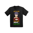 thumbnail image 1 of Just a Boy Who Loves Anime and Ramen T-Shirt for Kids Anime Boys Tees Humor Youth Shirt Japanese Kawaii, 1 of 4
