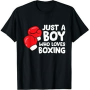 ANYAGE Just a Boy Who Loves Boxing T-Shirt