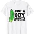 thumbnail image 1 of Just a Boy Who Loves Cucumbers T-Shirt, 1 of 5