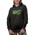 thumbnail image 1 of Just a Boy Who Loves Golf with a Ball, Young Golf Player, Golfing or Golfer Themed Merch Gift, Black Hooded Sweatshirt or Hoodie, X-Large, 1 of 5
