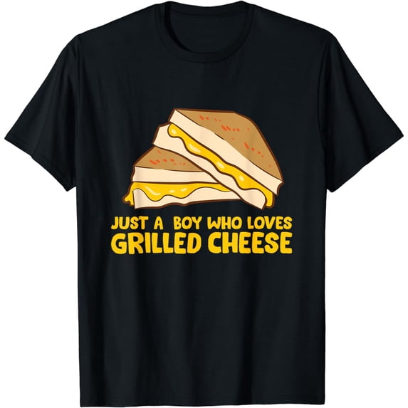 Just a Boy Who Loves Grilled Cheese Cute Grilled Cheese T-Shirt