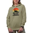thumbnail image 1 of Just a Boy Who Loves Lawn Mowers, Landscaper, Lawn Care Professional or Service Provider, Sand Hooded Sweatshirt or Hoodie, Small, 1 of 1