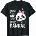thumbnail image 1 of Just a Boy Who Loves Pandas Lover Gift T-Shirt, 1 of 5
