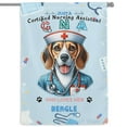thumbnail image 1 of Just a Certified Nursing Assistant Cna Who Loves Her Beagle House Flag 28x40in Double Sided Beagles Dog Lover Gifts Idea Outdoor Decor - 00003, 1 of 5