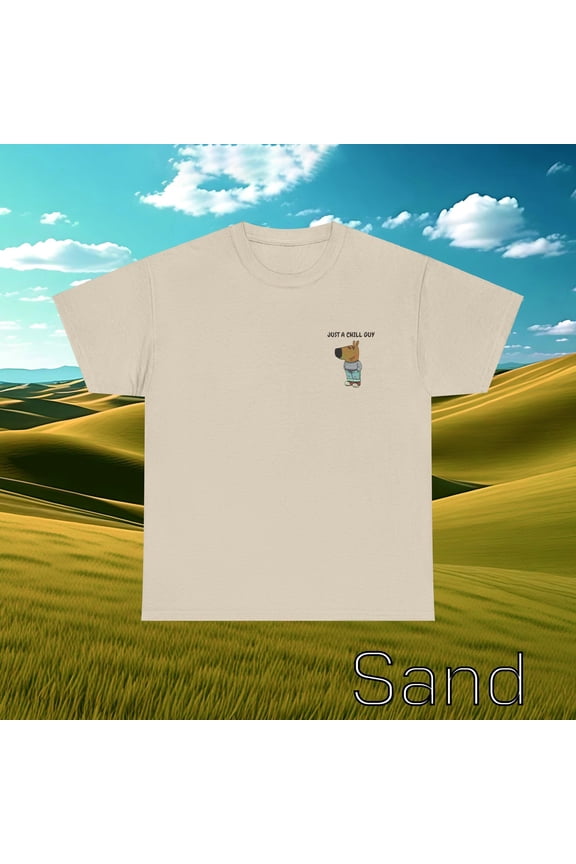 Just a Chill Guy Shirt, Viral Cartoon Dog Meme Shirt, TikTok T-Shirt, Unisex Cotton Tee, G