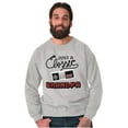 thumbnail image 1 of Just a Classic Grandpa Video Gamer Men's Big & Tall Crewneck Sweatshirt Brisco Brands 5X, 1 of 5