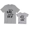 thumbnail image 1 of Just a Dad and His Boy Men's T-Shirt Just a Boy and His Dad Kids Toddler Shirt Youth Baby, 1 of 3