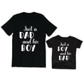 thumbnail image 1 of Just a Dad and His Boy Men's T-Shirt Just a Boy and His Dad Kids Toddler Shirt Youth Baby, 1 of 3