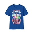 thumbnail image 1 of Just a Girl Boba Tea Milk Tea Bubble Lover Novelty Unisex Softstyle T-Shirt, 1 of 4