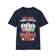 thumbnail image 1 of Just a Girl Boba Tea Milk Tea Bubble Lover Novelty Unisex Softstyle T-Shirt, 1 of 4