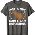 thumbnail image 1 of Just a Girl Who Love Capypara Rodent Animal Unisex T-Shirt for Men Women Kids Toddler,Charcoal Color,Size YS, 1 of 5