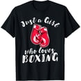 thumbnail image 1 of Just a Girl Who Loves Boxing Girls Boxing T-Shirt, 1 of 3