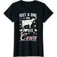 thumbnail image 1 of Just a Girl Who Loves Cows for a Cow Girl Farming T-Shirt, 1 of 3